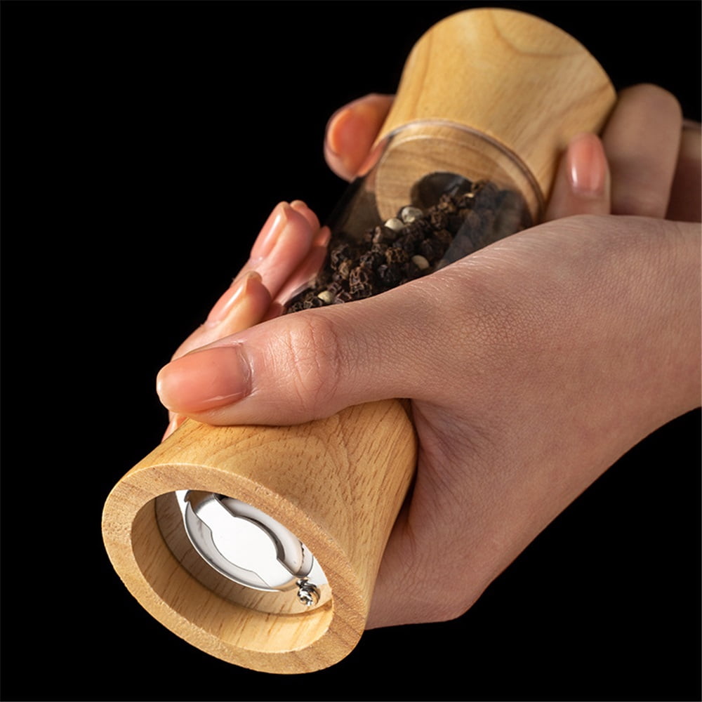 Pepper Mill, Pepper Grinder Set, Body Refillable Mills 1pcs, Adjustable Salt Grinder Shaker for Home,Kitche,Exquisite Appearance also Suitable for Restaurant Decoration
