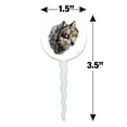 thumbnail image 6 of Wild Wolf Head Cupcake Picks Toppers Decoration Set of 6, 6 of 7