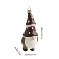 thumbnail image 3 of Luoshdecor Christmas Gnomes Ornaments,Plastic Gnomes Hanging Figurine for Window Christmas Tree Decor 5.3 in, 3 of 6