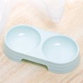 thumbnail image 3 of D-GROEE Double Bowl Pet Feeder Plastic Food Water Bowls No Slip Feeder Dispenser for Dogs Cats, 3 of 3