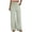 Mint Green #30, variant on KDDYLITQ Womens Pants Cotton Linen Elastic High Waisted Trousers Wide Leg Drawstring Loose Joggers Palazzo Plus Size Loungewear with Pockets Army Green 2XL