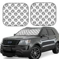 thumbnail image 6 of Kdxio Black Squirrel Print 2-Piece Sun Shade Front Windshield - Foldable Car Front Window Sunshades for Most Sedans SUV Truck, 6 of 6