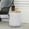 thumbnail image 3 of LuxenHome Tabouret et Table de Jardin d'Intérieur avec Rangement Grey MgO, 3 of 9