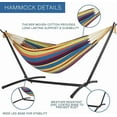 thumbnail image 4 of Ezone Adjustable Hammock Bed with Space Saving Steel Stand - Portable, Easy Set Up Indoor/Outdoor Hammock for Two, 4 of 5