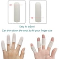 thumbnail image 3 of Protector de dedos Cunas para dedos Protección de silicona para las yemas de los dedos: las cunas de gel para dedos son excelentes para el dedo en gatillo, la artritis de los dedos, los dedos agrietados y otros alivios del dolor en los dedos Ormromra JQWJ435, 3 of 8