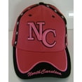 thumbnail image 2 of North Carolina Men's Adjustable Baseball Cap (Hot Pink/Black), 2 of 3