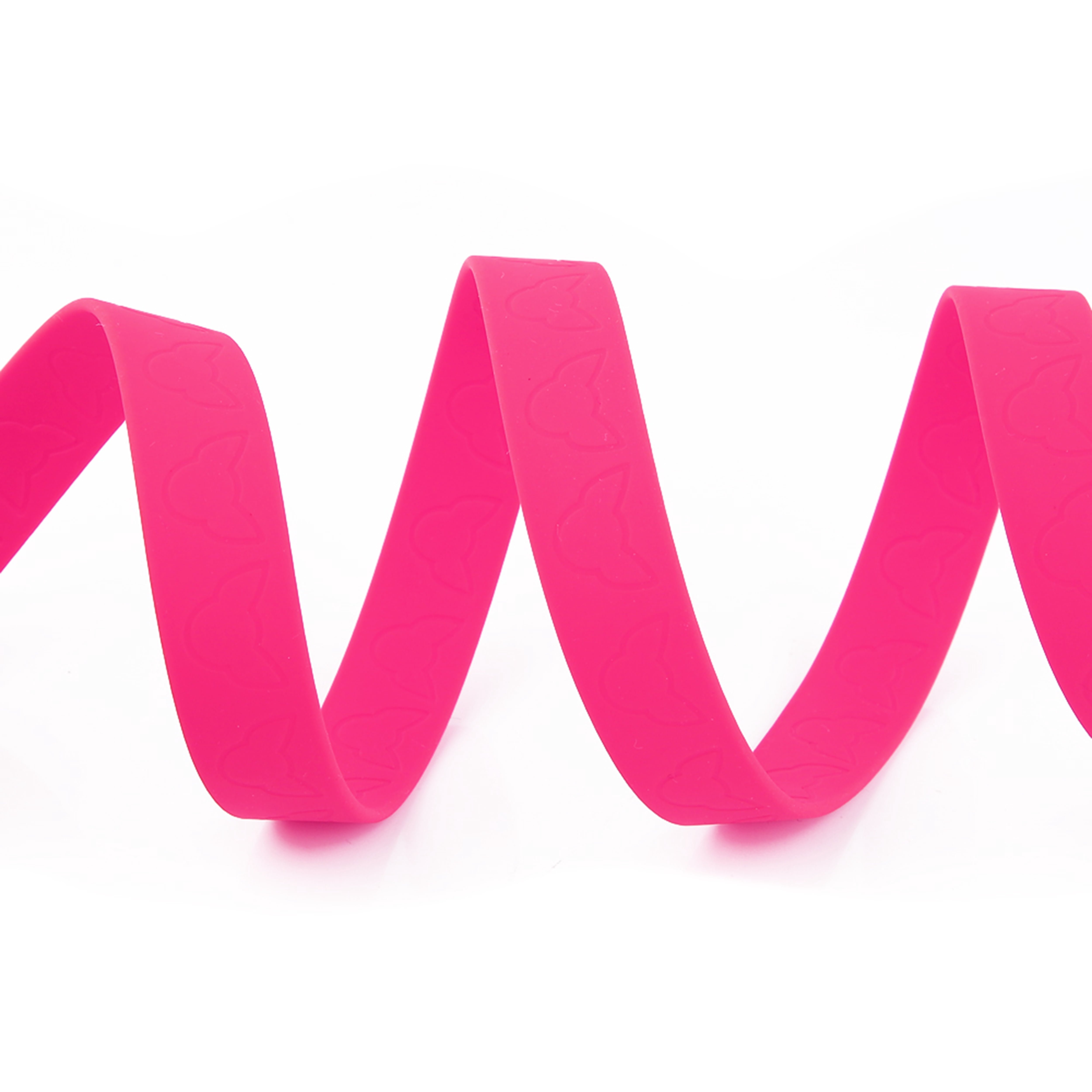 Glow in the Dark Waterproof 5/8" Wide Dog Collar - Hot Pink XS for Cats & Small Dogs, from Toy Doggie Brand - Adventure Proof Collection