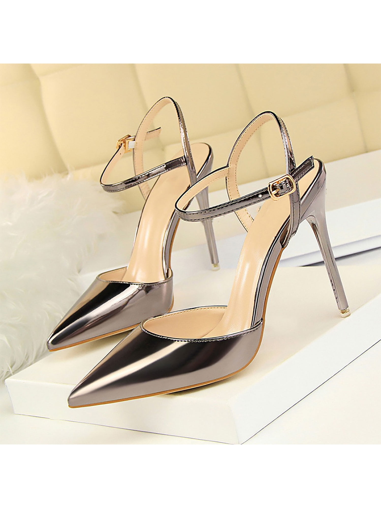 Bronze Strappy Ankle Strap High Heel Sandals for Liberia Ubuy