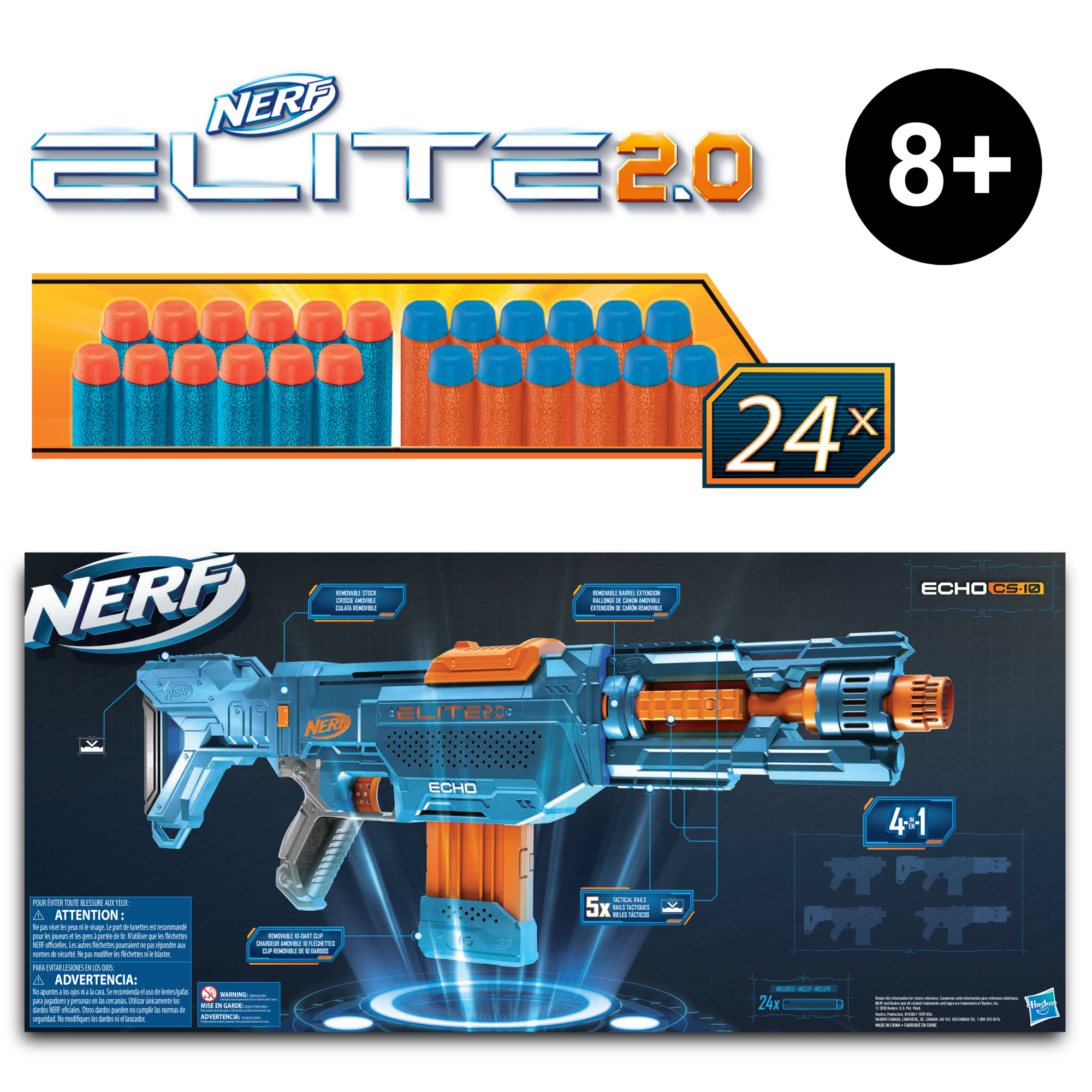 Nerf Elite 2.0 Echo CS-10 Kids Toy Blasters with 24 Darts - image 4 of 8