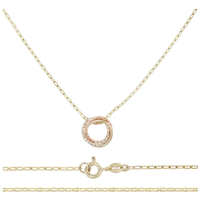 Cadena De oro Imperial Jewlery 10k Estilo Figaro 3x1 Hueca 40 cm