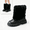 Black, variant on Willtoo Girls Mid Calf Boots Winter Round Toe Slip On Fuzzy Snow Boots Fashion Casual Cold Weather Walking Shoes for Daily Wear