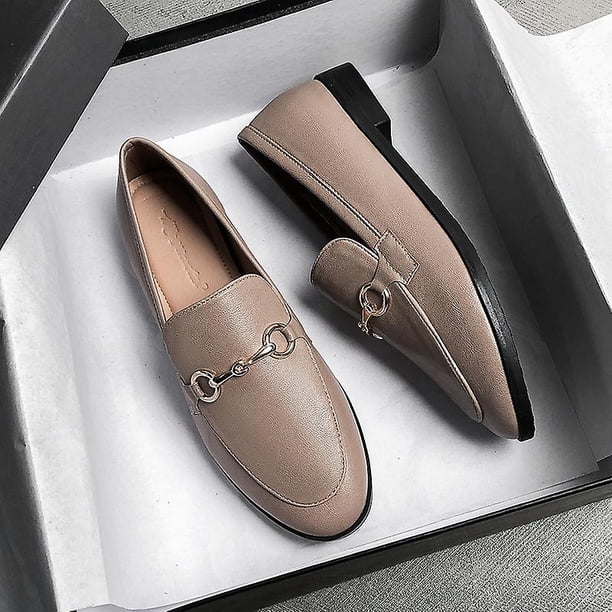 Tophqws, mocasines informales sin cordones para mujer, primavera 2022, zapatos planos de lujo, zapatos de diseño de cuero de calidad, mocasines Retro para mujer