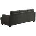 thumbnail image 3 of BLAZANT 89" Sofa Couch, 3 Seater Sofa with Suppleness Armrests, Corduroy Fabric Deep Seat Sofa with Upholstered Cushion& Backrests, Modern Comfy Couch for Living Room Apartment Office, 3 of 11