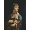 thumbnail image 2 of da Vinci, Leonardo 19x24 Black Ornate Wood Framed with Double Matting Museum Art Print Titled - Lady with an Ermine, 2 of 4