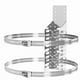 thumbnail image 4 of Soporte de Montaje del Tanque de Expansión para Calentador de Agua Caliente, Soporte de Tanque de Expansión Térmica con 2 Correas de Terremoto, 4 of 5