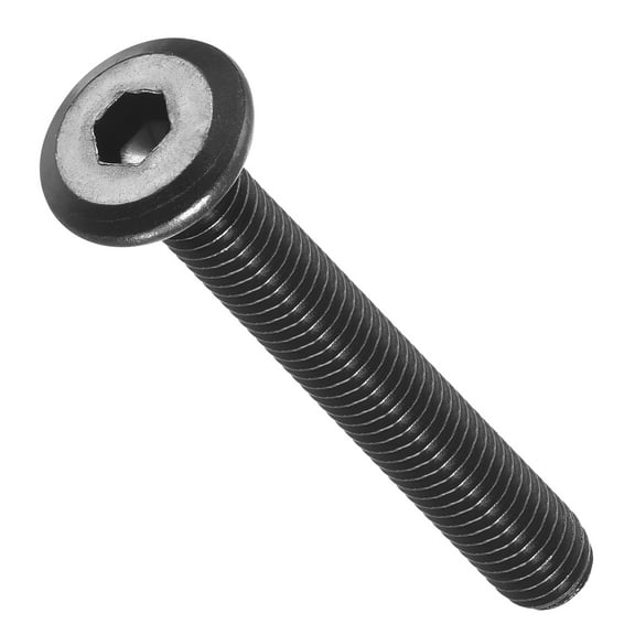 Flat Head Hex Socket Cap Screws Bolts(M6-1x45) 15Pcs, Steel Hex Socket Furniture Bolts Countersunk Screws - for Furniture Woodworking Project, Black