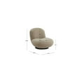 thumbnail image 3 of Safavieh  Couture Stevie Accent Chair - 31" W x 36" L x 30" H Light Brown/Black, 3 of 5