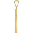 thumbnail image 3 of 14K Yellow Gold Diamond-Cut Hollow Cross Pendant (28 X 15) Made In United States xr235, 3 of 6
