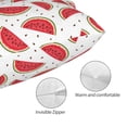 thumbnail image 3 of Yiaed Watermelon Print Brushed Microfiber Envelope Pillowcases, Standard,Envelope Closure Pillow Cases(No pillow core)-14"x20", 3 of 6