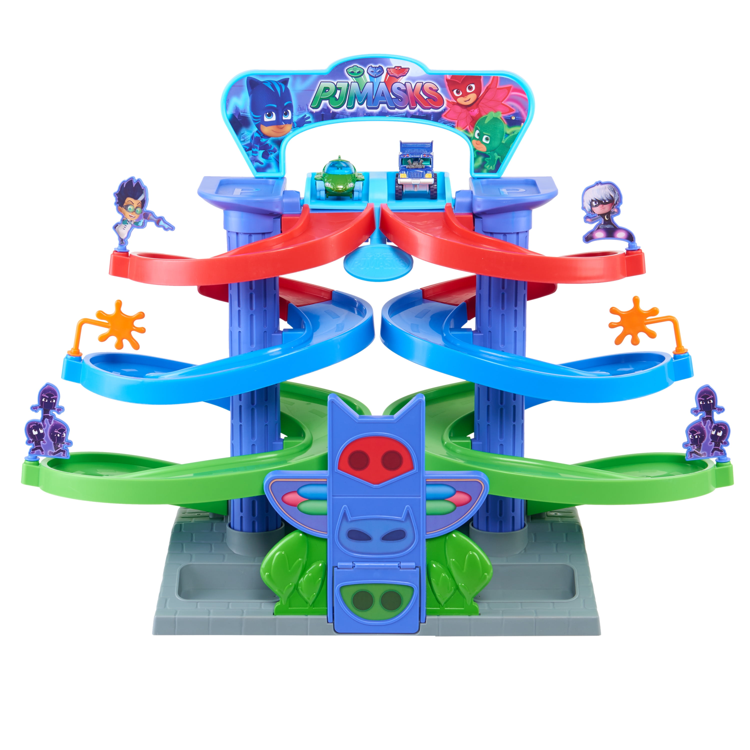 Kid Connection 9 Piece 2-in-1 Spiral Racing Challenge Play Set Manually Operated 