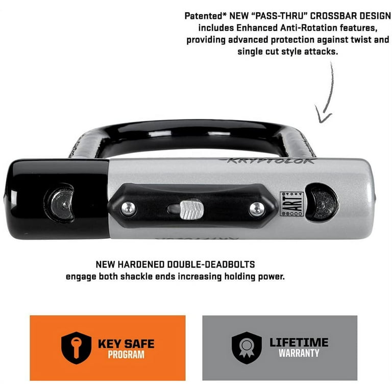 Kryptonite, Bike Lock, Mini-7, U-Lock with Hardened Steel Shackle