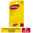 thumbnail image 3 of Carmex Medicated Lip Balm Sticks,Fresh Cherry,Strawberry and Classic Lip Moisturizers for Dry, Chapped Lips - 0.15 OZ.,Each (3 Pack Variety), 3 of 7