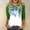 Mint Green01, variant on Dwralegc Vintage Tees for Women Casual 2026 Plus Size 3/4 Sleeve Four Leaf Clover Print Shamrock Printed Shirts Crewneck Fashion Saint Patrick's Cute Outfit Blouses Purple S