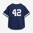 thumbnail image 3 of Men's Mitchell & Ness Mariano Rivera Navy New York Yankees Cooperstown Collection Mesh Batting Practice Button-Up Jersey, 3 of 7