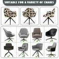thumbnail image 6 of Xixirimido Dachshund Dog Sunglasses Pattern Swivel Office Arm Chair Covers Stretch Soft Desk Chair Slipcovers, Curved Back Leisure Armrest Chair Protector Accent Dining Chair Cover, 6 of 7