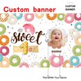 thumbnail image 2 of Telón de fondo de cumpleaños Dicodes Custom Sweet 1 Donut 1st Birthday, 2 of 7