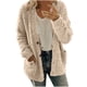 thumbnail image 2 of Puntoco moda mujer Casual manga larga botón sólido bolsillo cárdigan Tops blusa abrigo de felpa liquidación Puntoco Puntoco-7809, 2 of 8