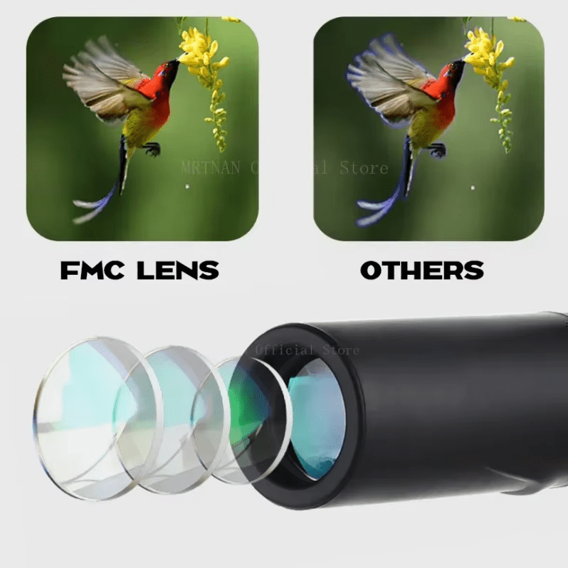 2000x25 Monocular Telescope Mini Portable HD Night Vision Binocular Waterproof Outdoor Camping Climbing Birdwatching Telescopes