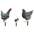 thumbnail image 2 of 3D Chicken Garden Insert Decor, Acrylic Hen Silhouette Chicken Yard Stake Decor Ornament for Outdoor Backyard Decorations, 2 of 6