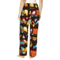 thumbnail image 3 of Kll Womens Construction Truck Print Pajama Pants Soft Pajama Bottoms For Women Cozy Lounge Pants, 3 of 9