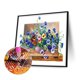 thumbnail image 1 of Cuadros Decorativos 5D bricolaje taladro redondo completo diamante pintura violeta Kit decoración del hogar arte artesanía Ehuebsd embutido en tela, 1 of 8