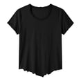 thumbnail image 4 of CUSTG Men T-Shirts Solid Color Crew Neck T Shirt Soft Breathable Casual Tee Shirt For Everyday Comfort Relaxed Fit Fashion Tops, 4 of 4