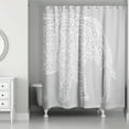 thumbnail image 2 of Creative Products Light Gray Mandala Elephant 71x74 Shower Curtain, 2 of 2