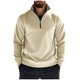 thumbnail image 2 of pstuiky Camisas de manga larga de invierno para hombre, Sudadera con capucha de manga larga para hombre, estilo casual, con bolsillos, color liso camisetas de hombre l, 2 of 9