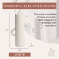 thumbnail image 5 of Open Box Villa Moda Ari Tube-Shaped Abstract Decorative Modern Vase, White, 5 of 6