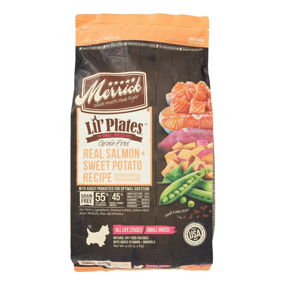 Merrick Lil' Plates Grain-Free Real Salmon + Sweet Potato Recipe Small