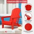 thumbnail image 5 of Paradise Outdoor Folding Poly Adirondack Chair, 5 of 13