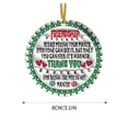 thumbnail image 3 of Naittoop Christmas Acrylic Pendant Concave Textured Round Pendant Decoration, 3 of 5