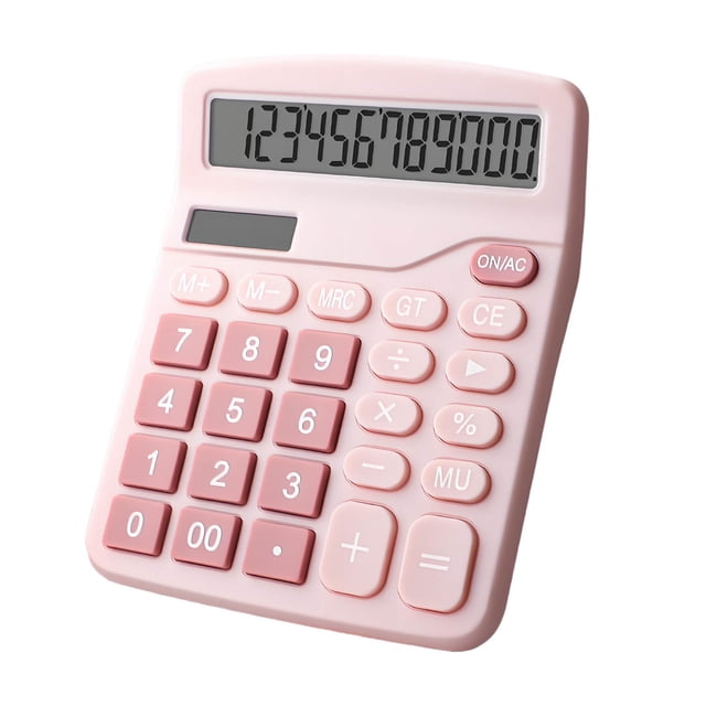 Hearth & Gear Desktop Calculator With 12 Digit Display Large LCD Screen Power (Solar & Battery) ABS Material Crafts for Girls Ages 8-12 Arts And Crafts for Kids Ages 8-12 Craft Organizers And Storage