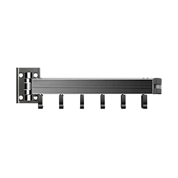 Yhmxh Organizadores y almacenamiento Percha plegable de pared para interiores, hogar, balcón, sin perforaciones, telescópica, con pegamento de 3 ml. Almacenamiento de ducha Almacenamiento de juguetes