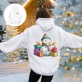 thumbnail image 4 of Kaprioy Oversized Sweatshirt For Women Christmas Snowman Pattern Christmas Colorful Winter Sweatshirt Fall Fashion Long Sleeve Clothing White, XXXL, 4 of 8