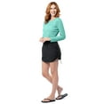 thumbnail image 2 of Realtree Ladies Stretch UPF50 Fishing & Water Sea Side Lake Skort, Black, L, 2 of 10