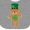 thumbnail image 4 of Inktastic St Patricks Day Irish Teddy Bear Shamrock Boys or Girls Baby Bib, 4 of 4