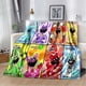 thumbnail image 5 of Manta con estampado 3D de dibujos animados para niños, sala de estar y acogedora para manta suave, dormitorio, sofá cama, manta de viaje, regalo de cumpleaños, 5 of 5
