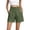 Army Green, variant on Nestiefly Linen Shorts for Womens Casual Summer High Waisted Wide Leg Lounge Beach Vacation Shorts with Pockets 2026 Spring Black XL