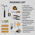 thumbnail image 6 of DEKOPRO 50-Piece Household Tool Kit with Plastic Toolbox, Essential Tools for Office and College Repairs, 6 of 8